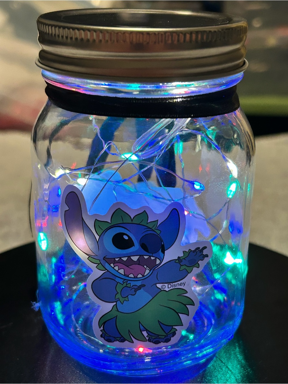 HALLOWEEN COSTUME STITCH-INSPIRED FANDOM LIGHT DECOR/7-FT OF RAINBOW LIGHTS/NWT - Picture 3 of 7